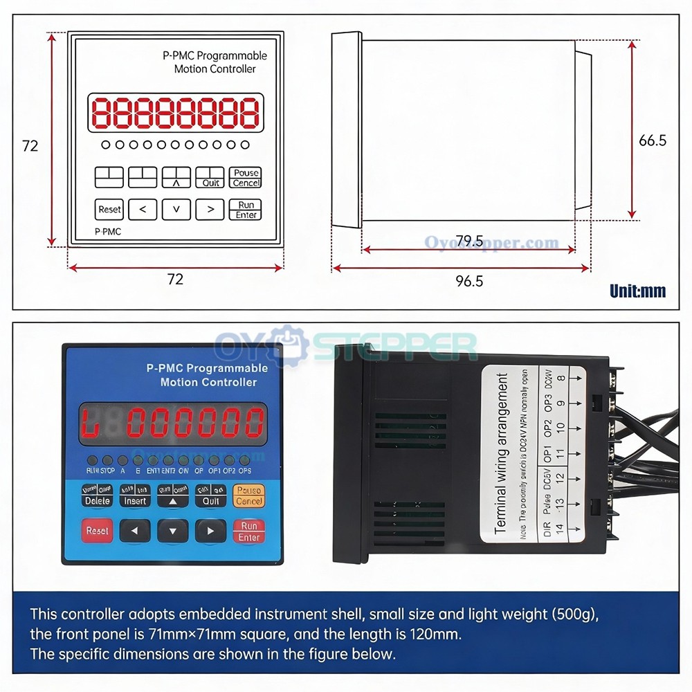 Single Axis CNC Motion Programmable Controller for Servo Motor / Stepper Motor